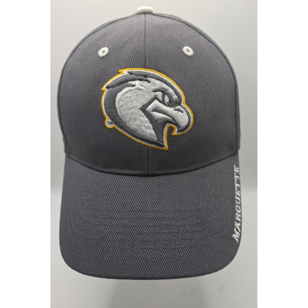'47 Brand Marquette University Golden Eagles Strapback Hat Gray NCAA Cap
